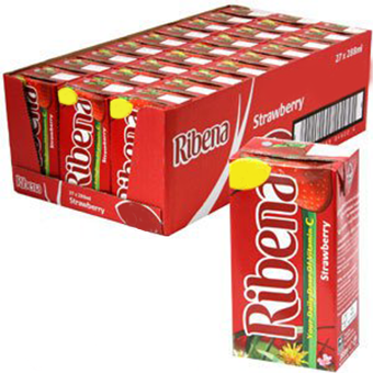 Ribena Strawberry (TET)-24x250ml01